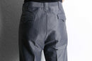 70's shiny gray wide tapered trousers