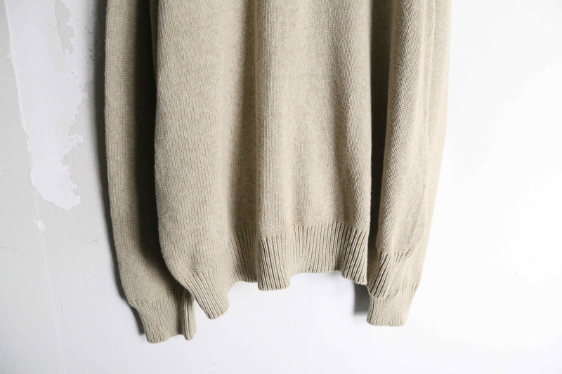 "van heusen" beige double zip knit