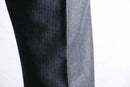 70's shiny gray wide tapered trousers