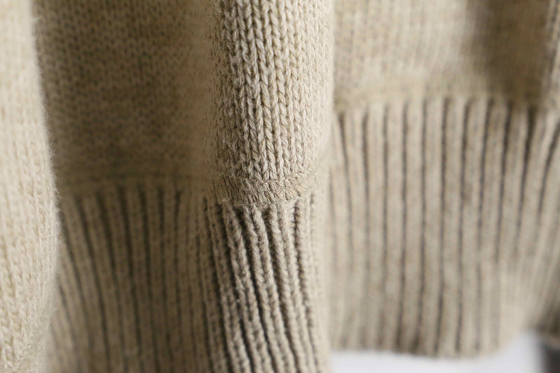 "van heusen" beige double zip knit