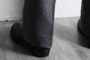 70's shiny gray wide tapered trousers