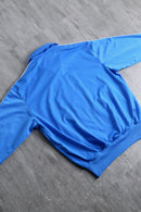 "Adidas" blue × white stand zip track jacket