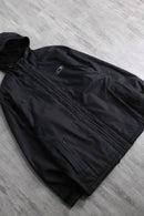 “OAKLEY” poly zip up hooded jacket
