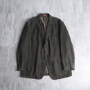gray khaki cotton twill easy tailored jacket