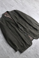 gray khaki cotton twill easy tailored jacket
