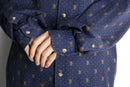 "nautica"paisley pattern cotton shirt