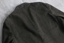 gray khaki cotton twill easy tailored jacket