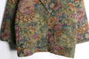 botanical jacquard tailored jacket