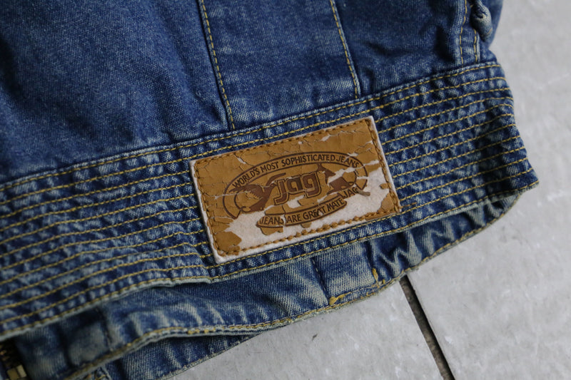 1980-90s Jag jeans single riders denim jkt