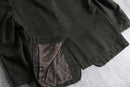 gray khaki cotton twill easy tailored jacket
