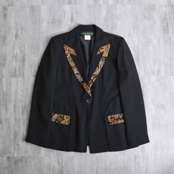 paisley switch tailored jacket