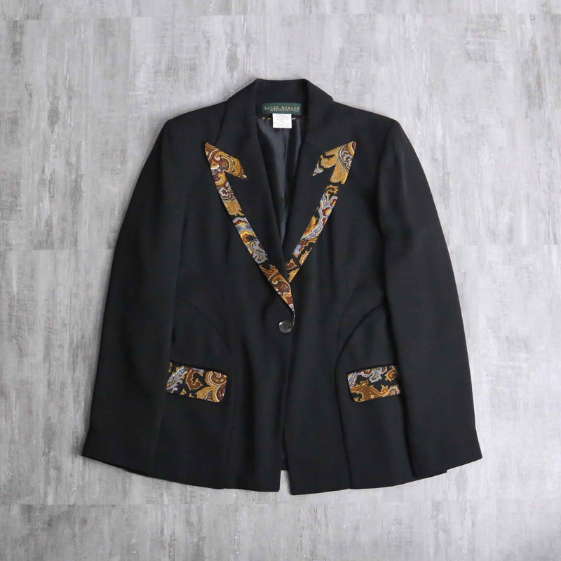 paisley switch tailored jacket