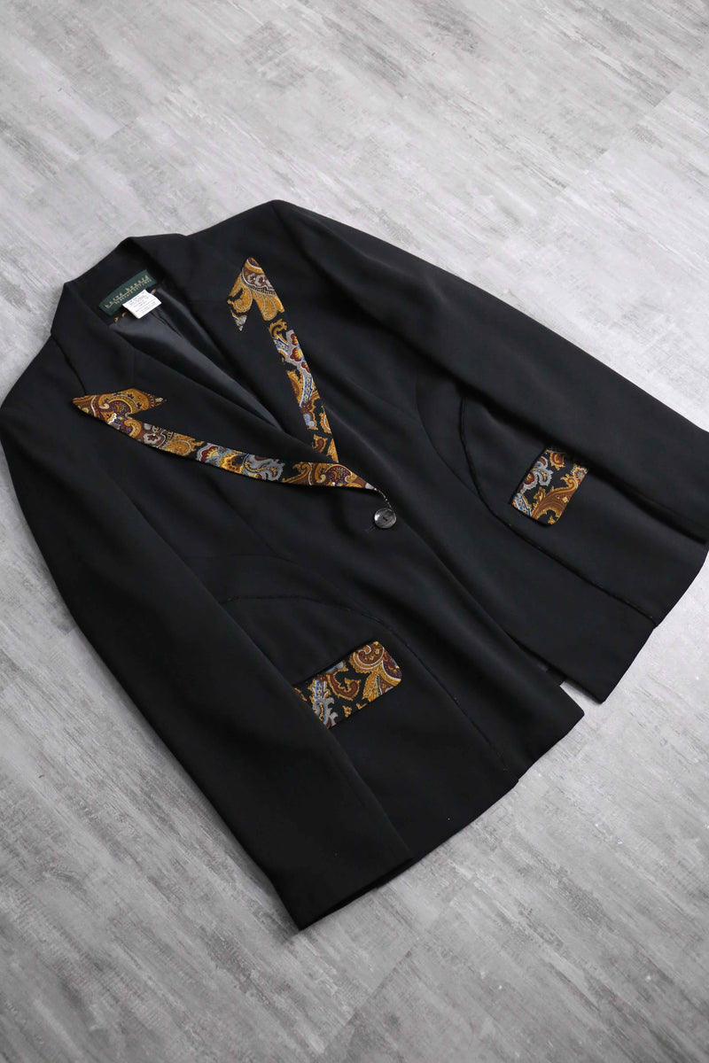 paisley switch tailored jacket