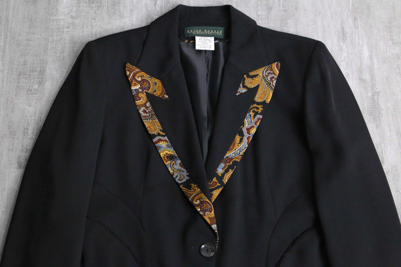 paisley switch tailored jacket