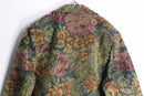 botanical jacquard tailored jacket
