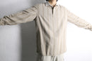 linen cotton stripe polo collar shirt