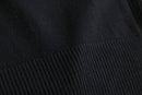 ”NEIMAN MARCUS” black high neck no sleeve knit