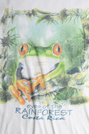 red-eyed tree frog print tee