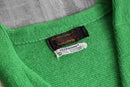 1960〜70's green × white acryl cardigan