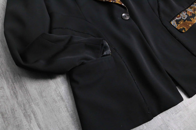 paisley switch tailored jacket