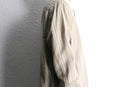 linen cotton stripe polo collar shirt