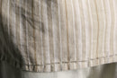 linen cotton stripe polo collar shirt
