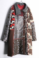 statement patchwork coat