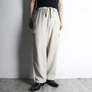 linen cotton wide easy cargo pants