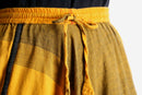 warm tone abstract design sarouel pants