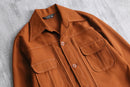 70’s “JC Penny” terracotta poly twill shirt jacket