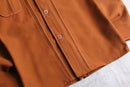70’s “JC Penny” terracotta poly twill shirt jacket