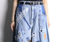 "Re:make" patchwork wide denim