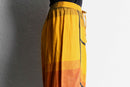 warm tone abstract design sarouel pants