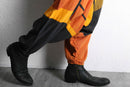 warm tone abstract design sarouel pants