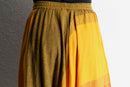 warm tone abstract design sarouel pants