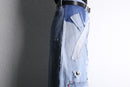 "Re:make" patchwork wide denim