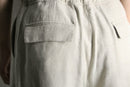 linen cotton wide easy cargo pants