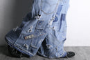 "Re:make" patchwork wide denim