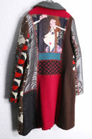 statement patchwork coat