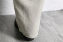linen cotton wide easy cargo pants