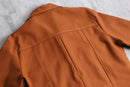 70’s “JC Penny” terracotta poly twill shirt jacket