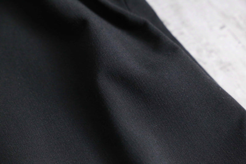 black minimal design zip-up jacket