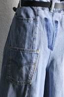 "Re:make" patchwork wide denim