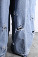 "Re:make" patchwork wide denim