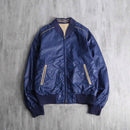 1980’s~90’s beige × navy reversible blouson