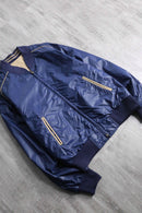 1980’s~90’s beige × navy reversible blouson