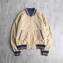 1980’s~90’s beige × navy reversible blouson