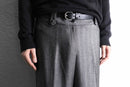 tailored herringbone flare pants