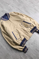 1980’s~90’s beige × navy reversible blouson