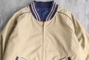 1980’s~90’s beige × navy reversible blouson